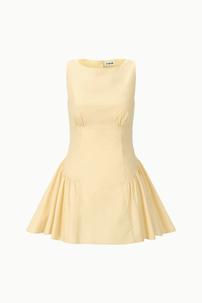 Gwen Mini Dress Butter | STAUD Latest