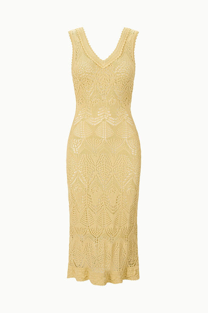 Roan Dress Butter | STAUD Everyday