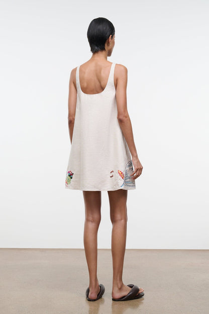 Brio Linen Dress Natural | STAUD Recommended