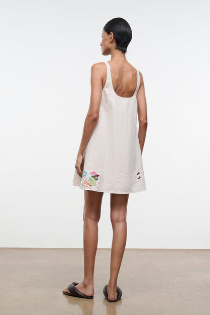 Brio Linen Dress Natural | STAUD Recommended