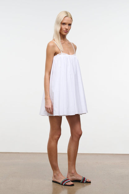 Cecily Mini Dress White Babydoll Dress | STAUD Value