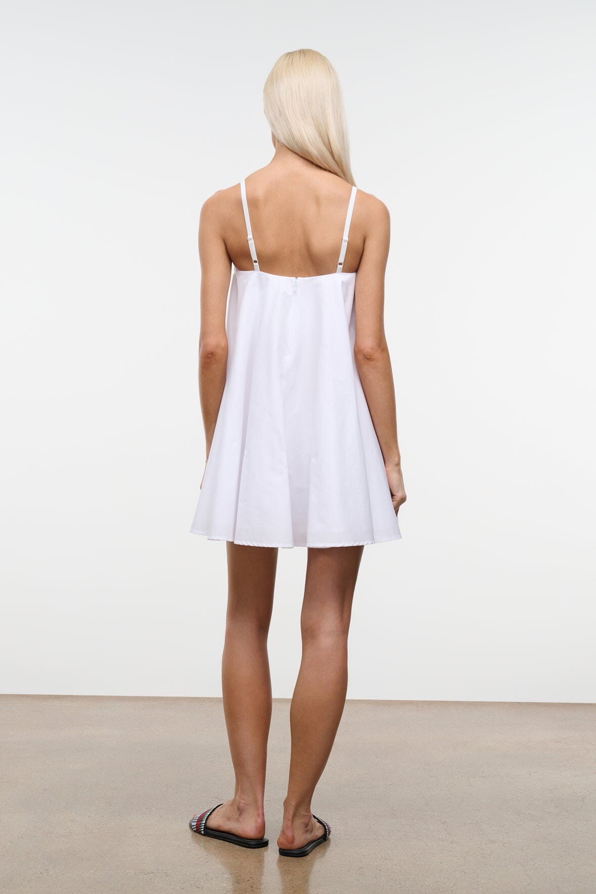 Cecily Mini Dress White Babydoll Dress | STAUD Value