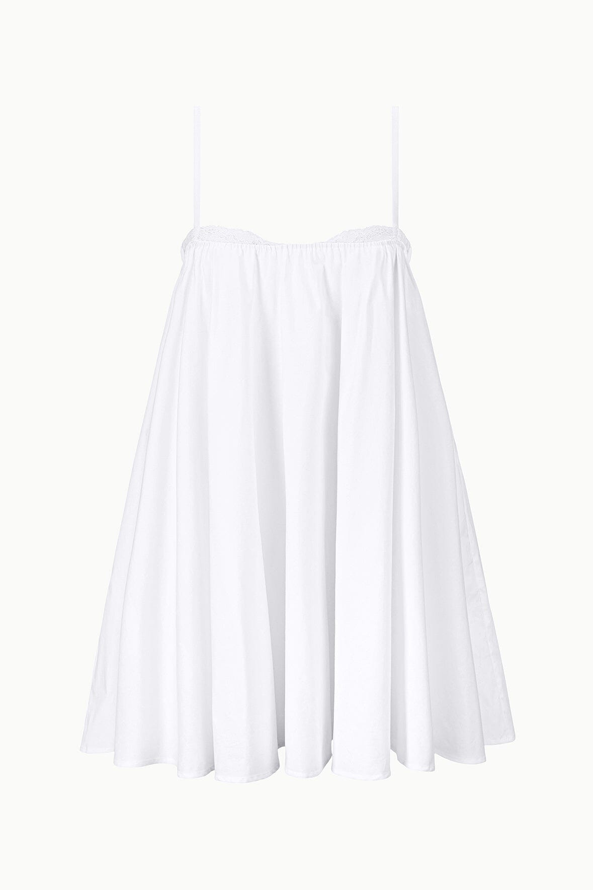 Cecily Mini Dress White Babydoll Dress | STAUD Value
