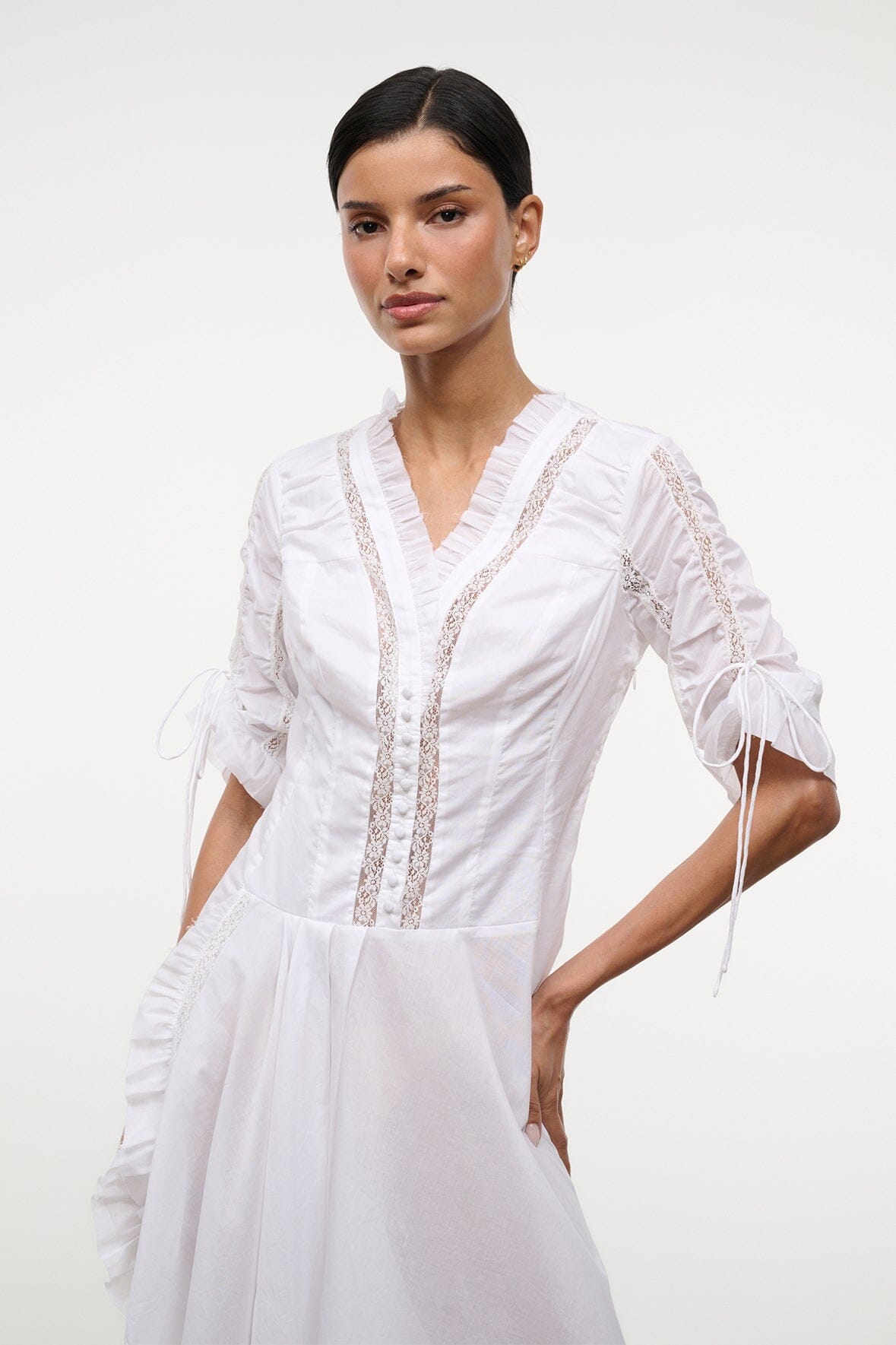 Paolina Dress Ivory | STAUD Featured