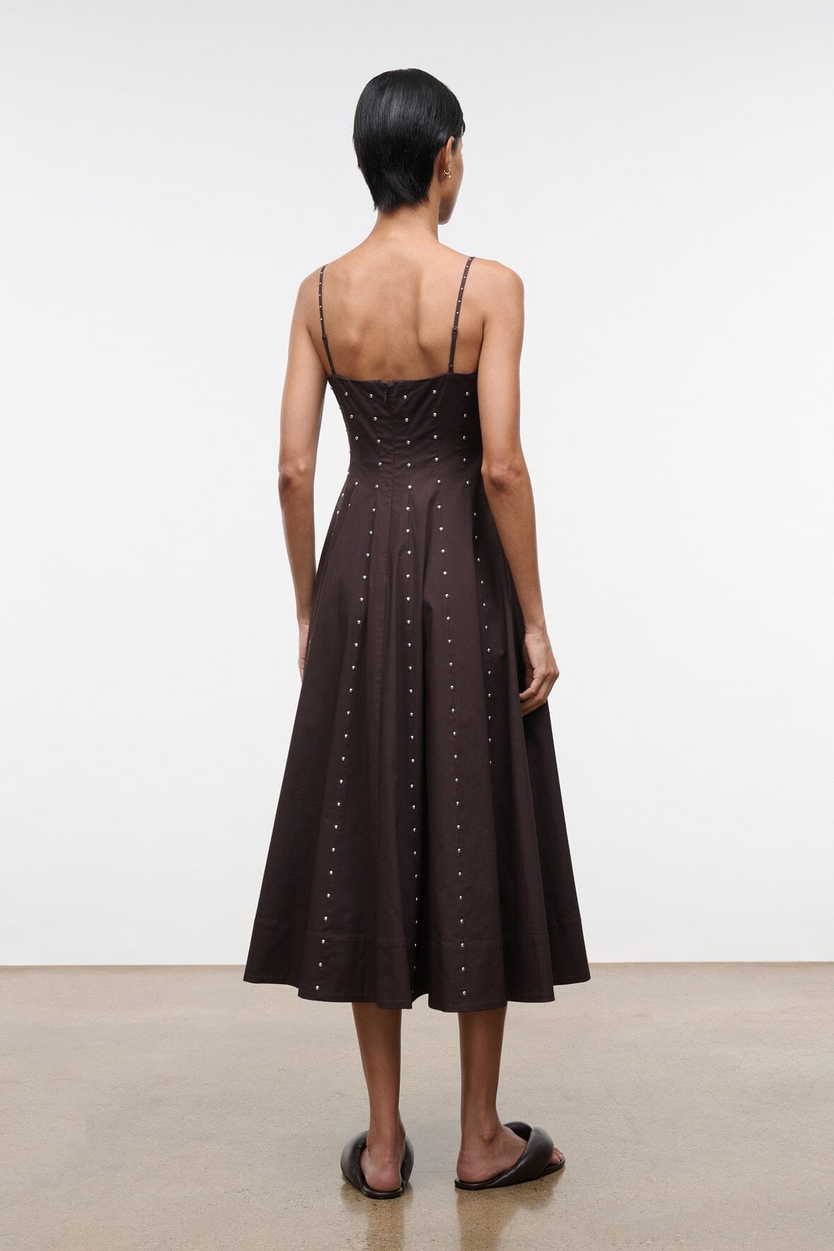 Wylie Dress Earth Studs | STAUD Classic