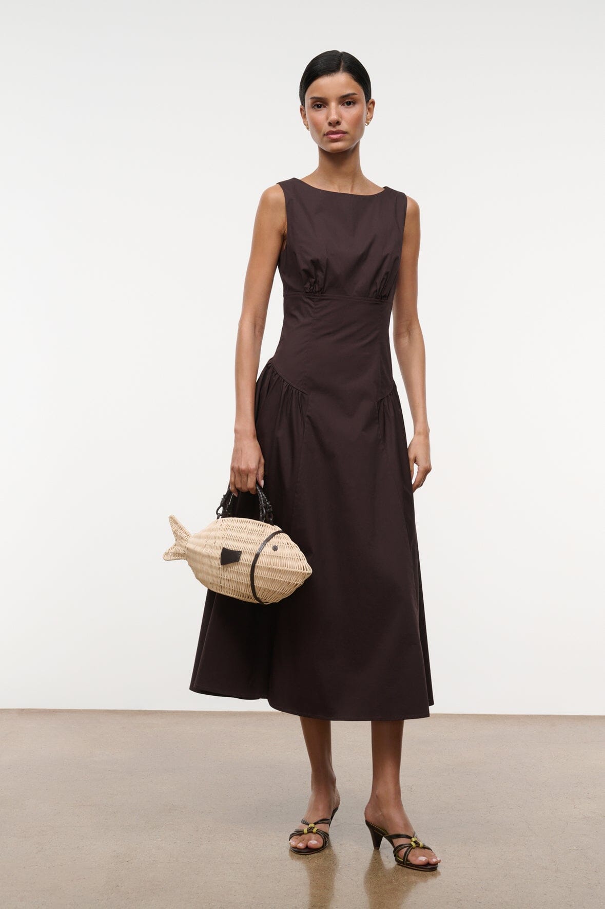 Gwen Dress Earth | STAUD Quality