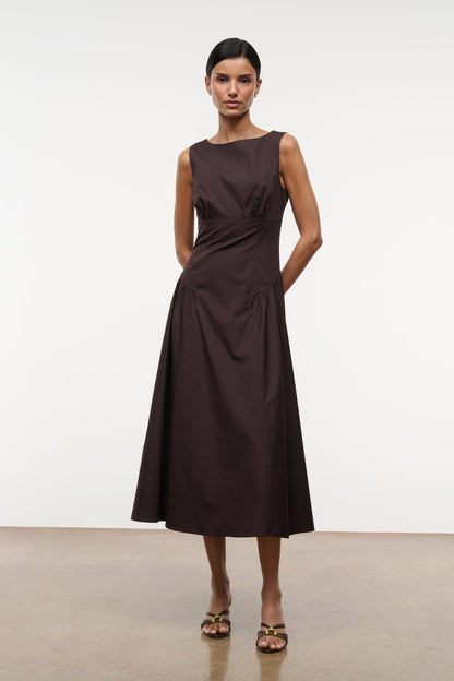 Gwen Dress Earth | STAUD Quality