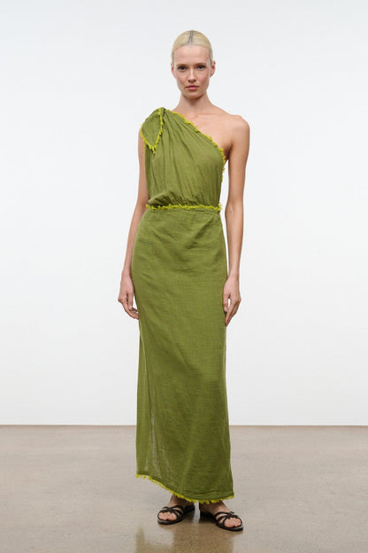 Kalia Dress Pesto | STAUD Best Price
