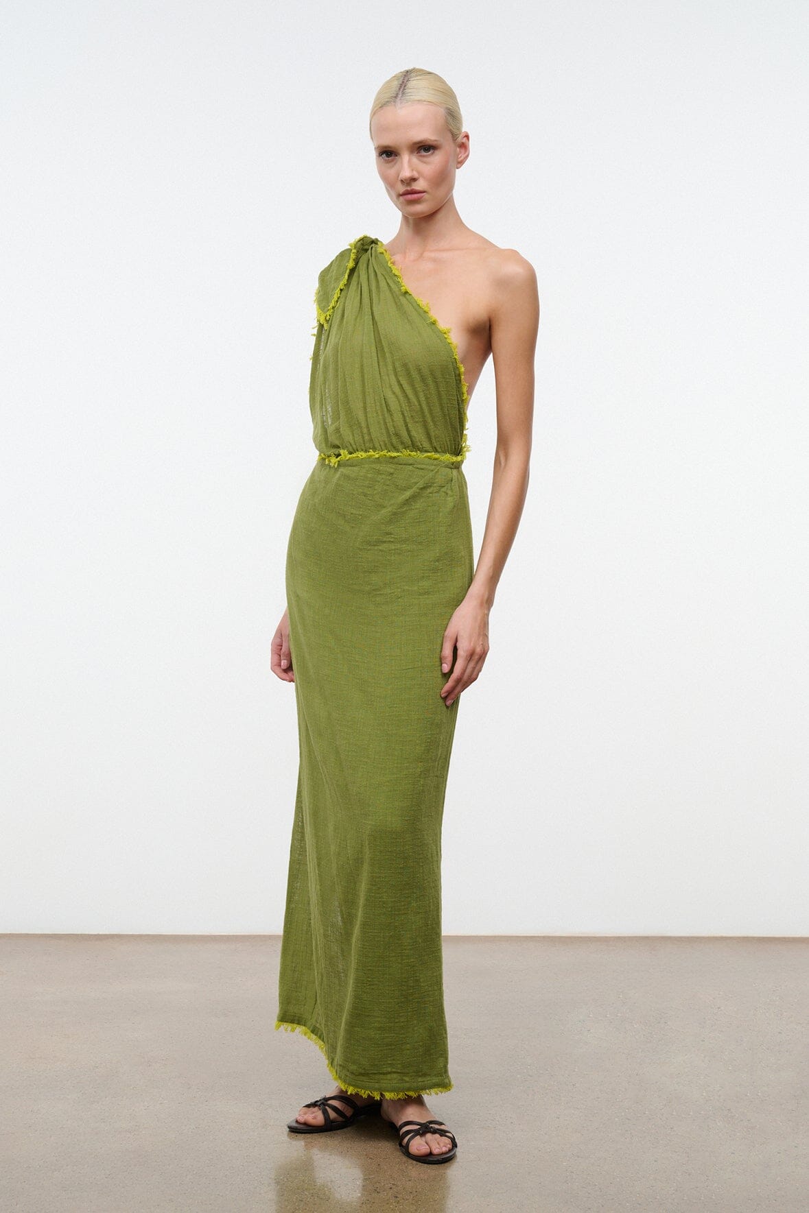 Kalia Dress Pesto | STAUD Best Price