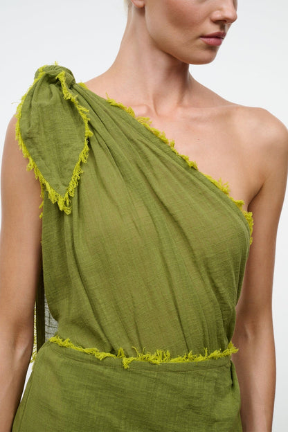 Kalia Dress Pesto | STAUD Best Price