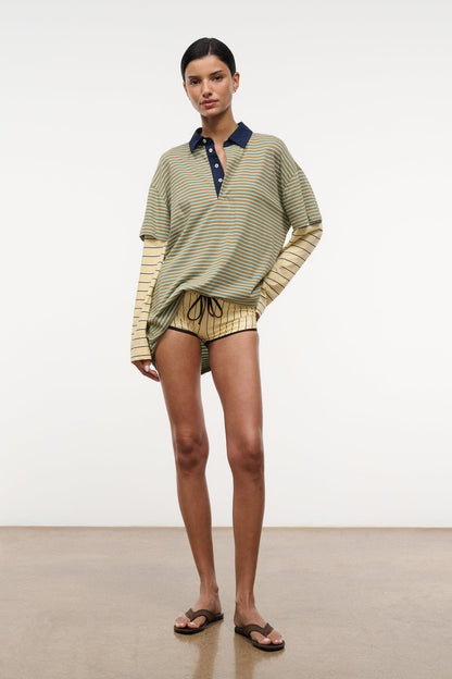 Ivar Dress Porto Stripe Multi | STAUD Exclusive