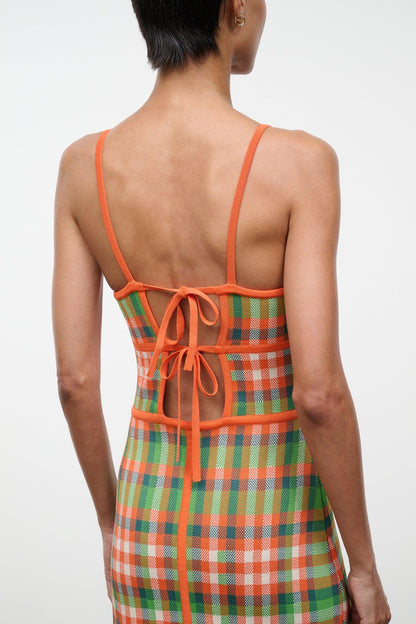 Lyra Dress Villa Plaid | STAUD Hot Sale