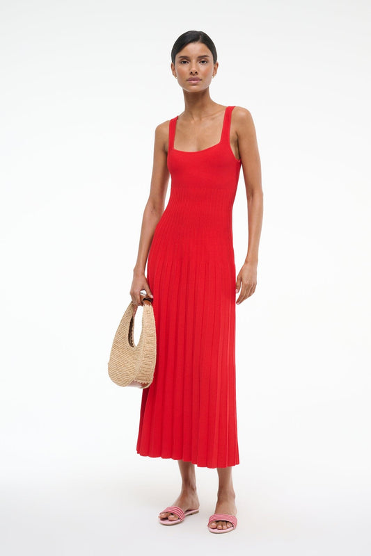Ellison Dress Red Rose | STAUD Top Pick