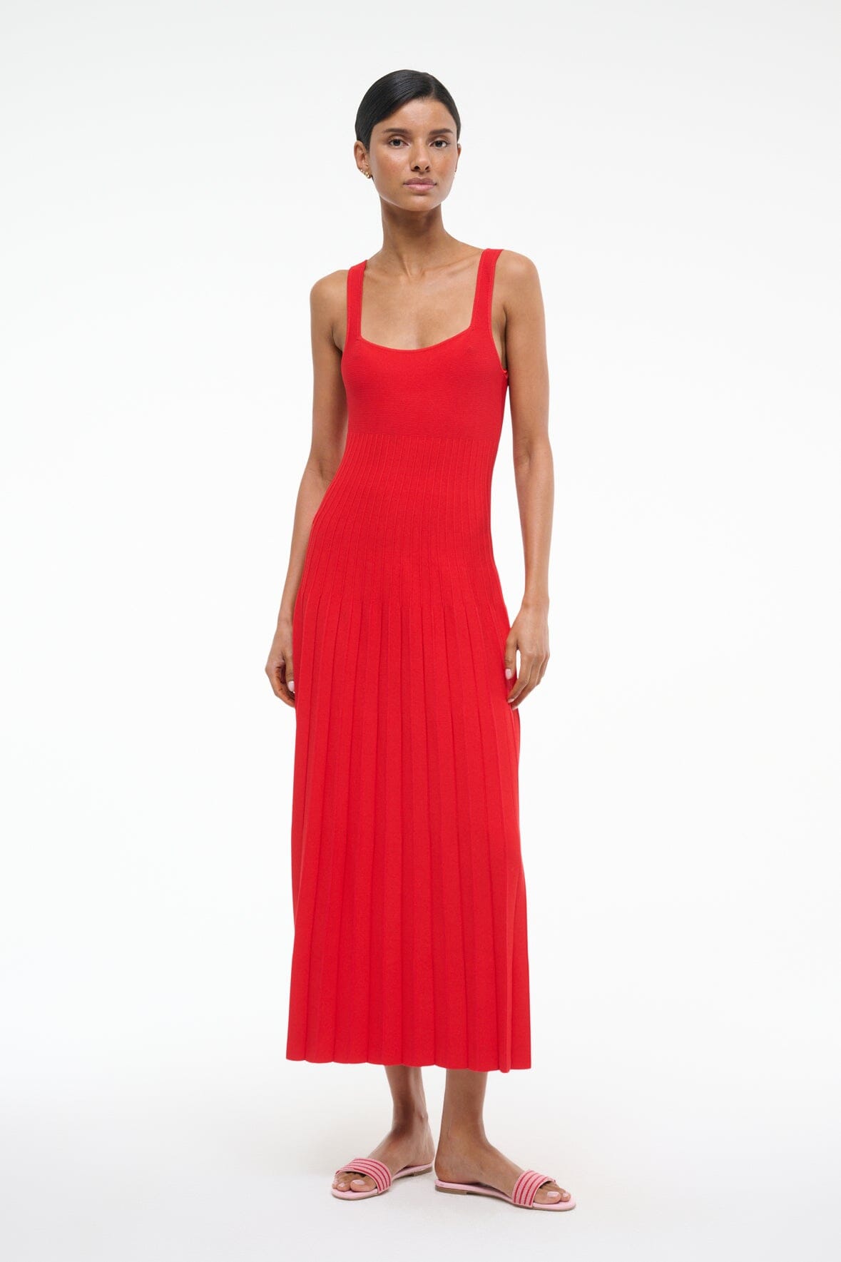 Ellison Dress Red Rose | STAUD Top Pick