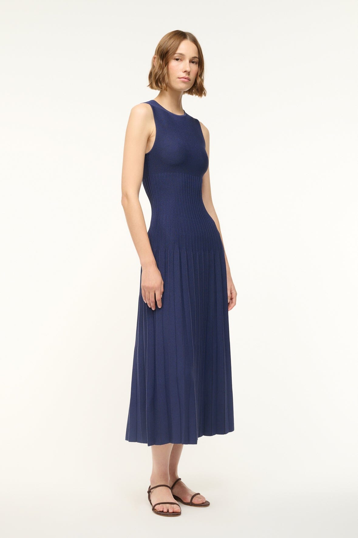 Elyse Dress Navy | STAUD Deals