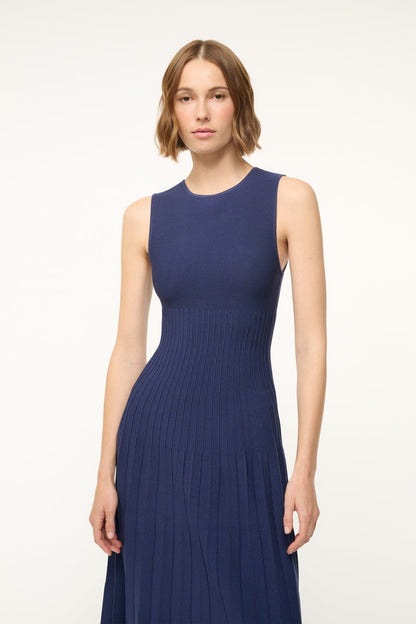 Elyse Dress Navy | STAUD Deals