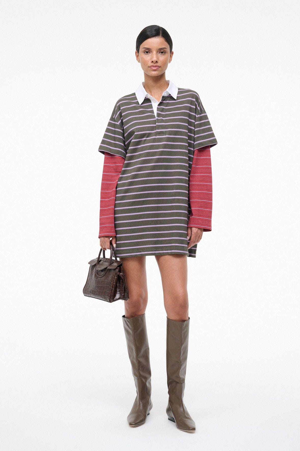 Ivar Dress Spectrum Stripe Linus Stripe | STAUD Smart Buy
