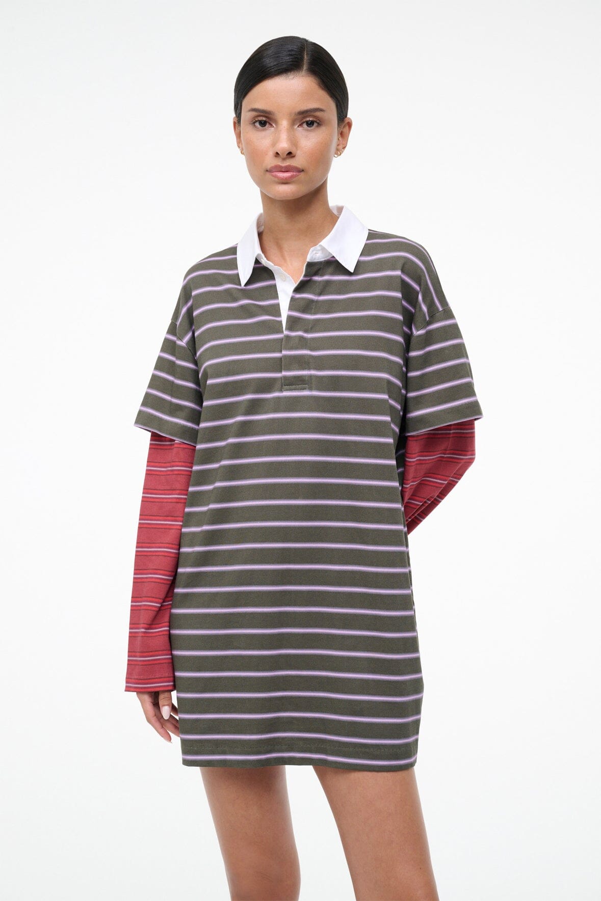 Ivar Dress Spectrum Stripe Linus Stripe | STAUD Smart Buy