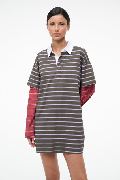 Ivar Dress Spectrum Stripe Linus Stripe | STAUD Smart Buy