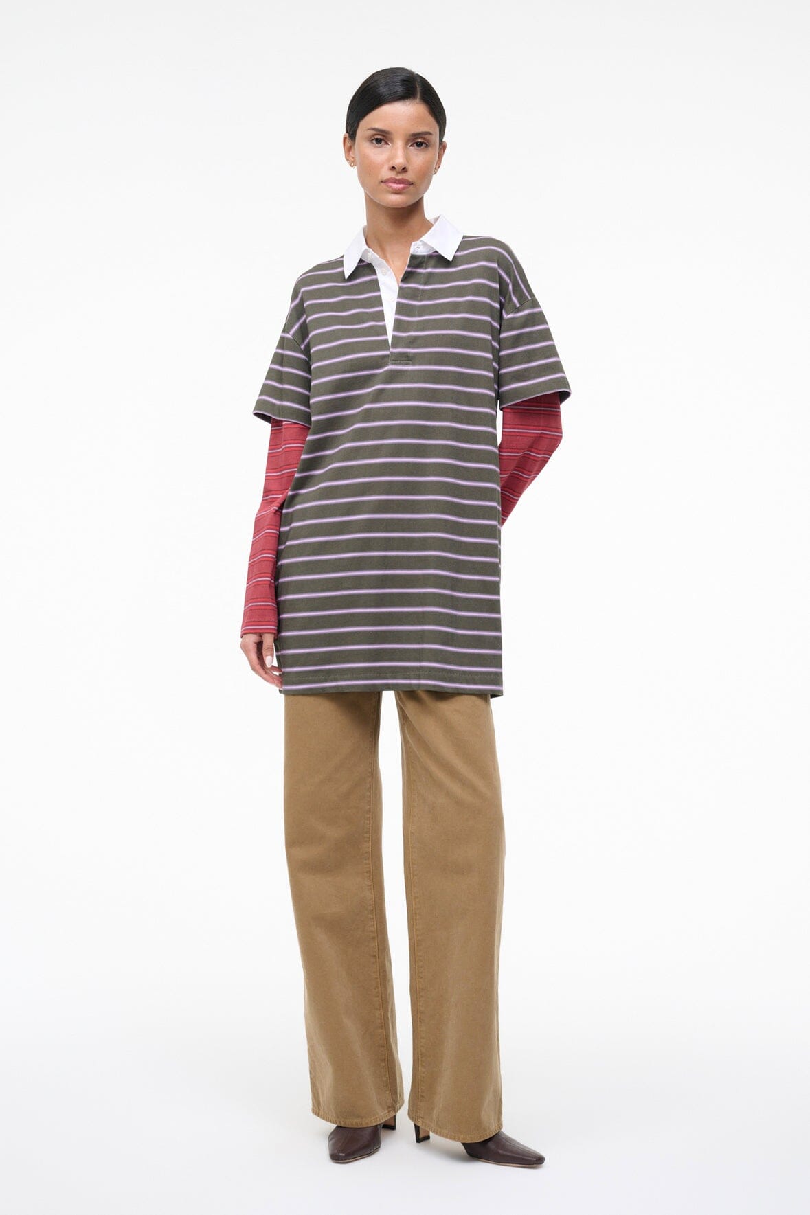 Ivar Dress Spectrum Stripe Linus Stripe | STAUD Smart Buy