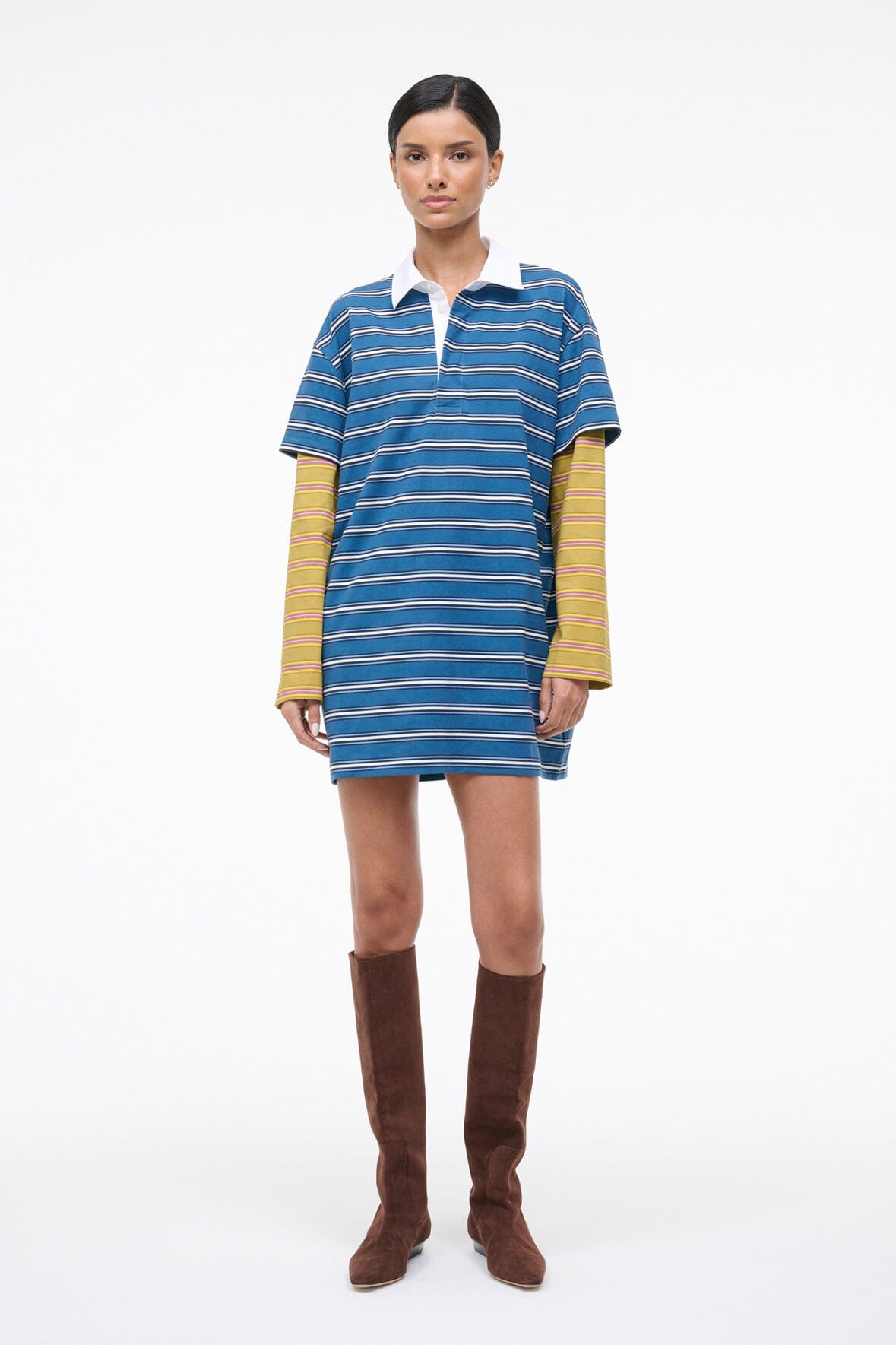 Ivar Dress Spectrum Stripe/Linus Stripe | STAUD Recommended