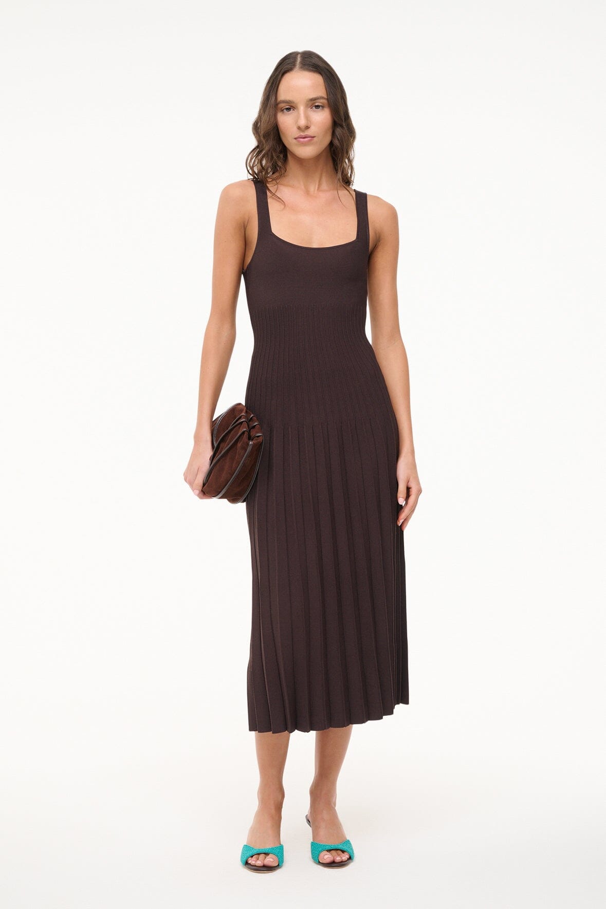 Ellison Dress Earth | STAUD Premium
