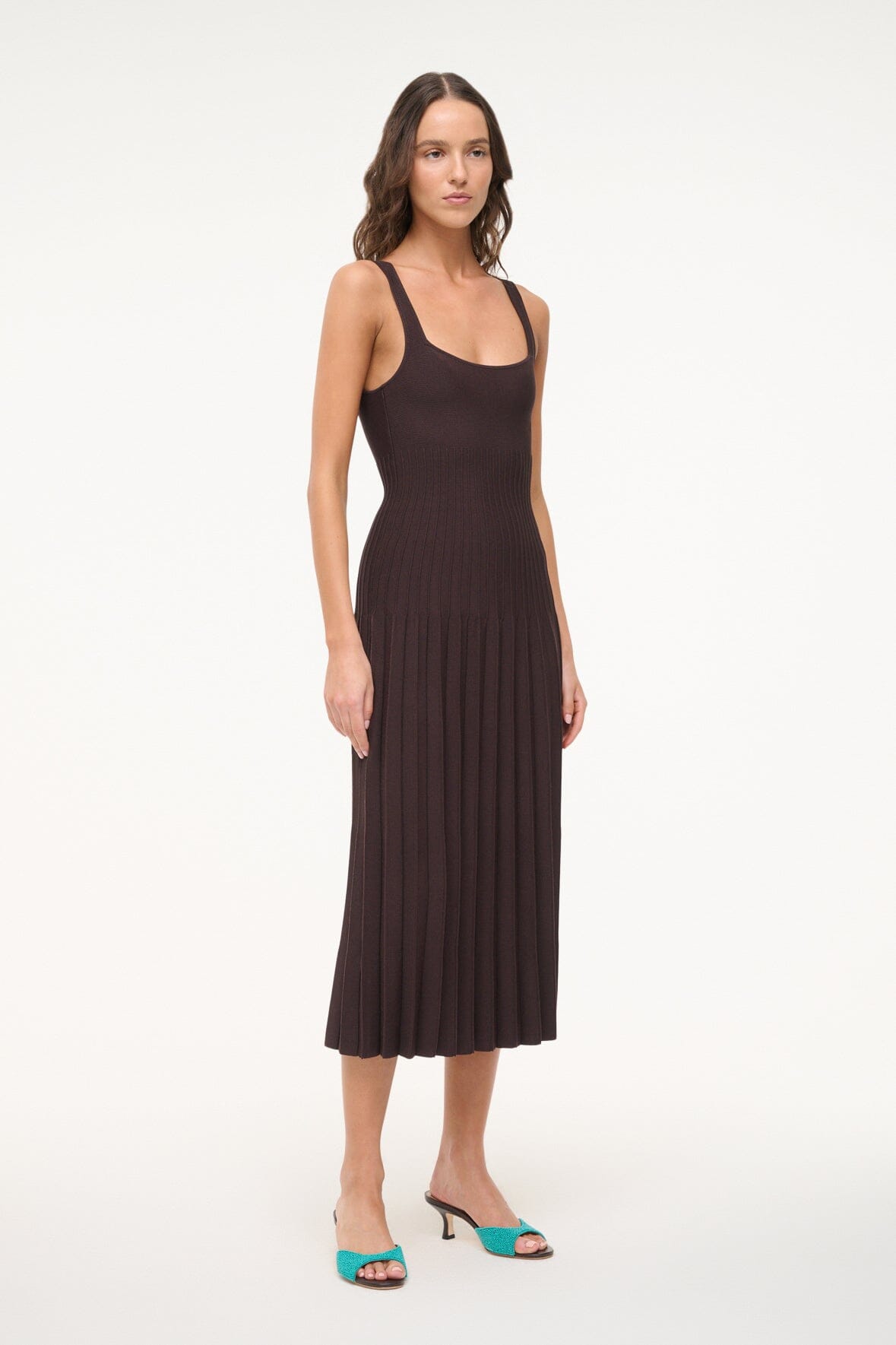 Ellison Dress Earth | STAUD Premium
