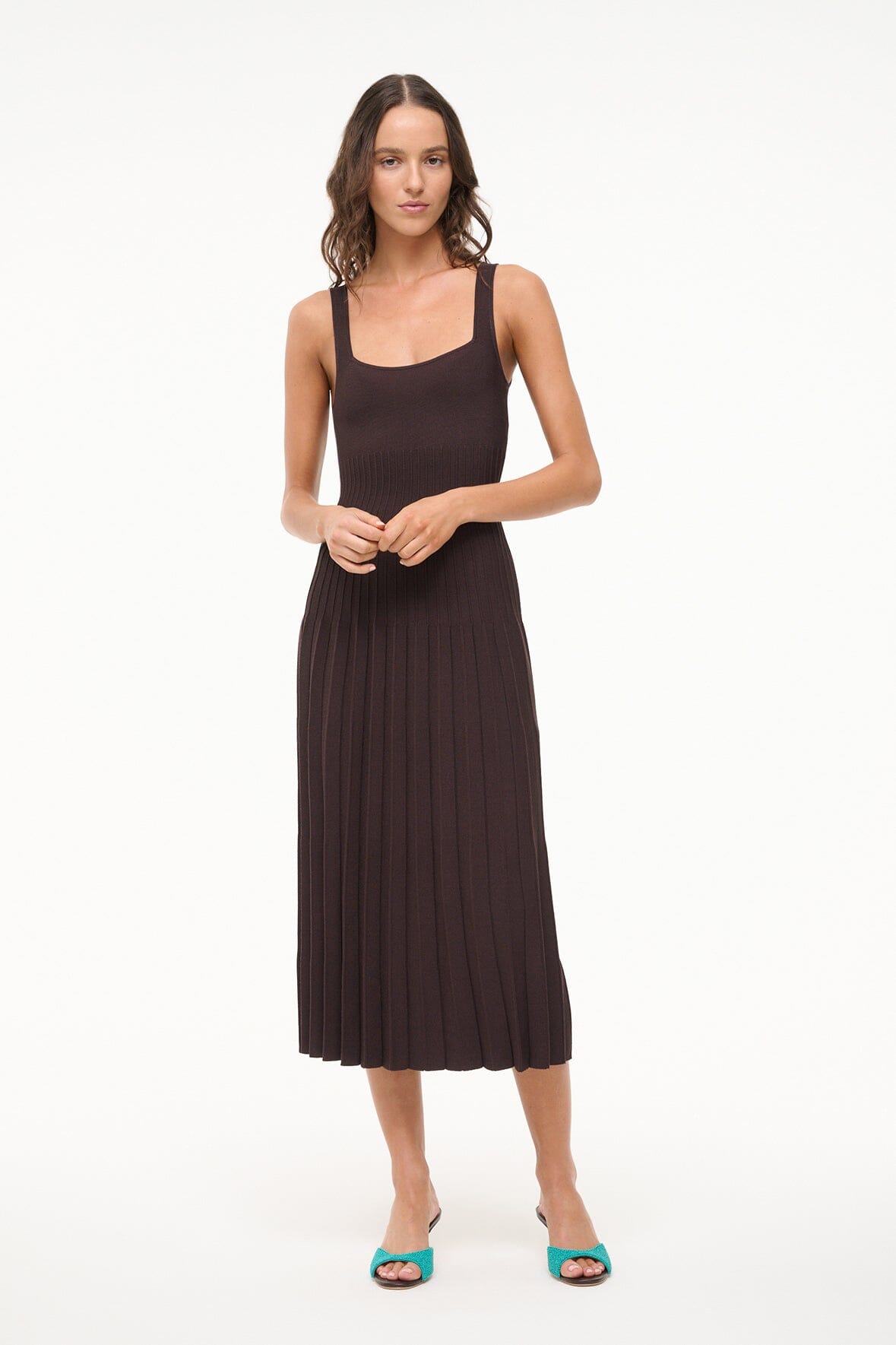 Ellison Dress Earth | STAUD Premium
