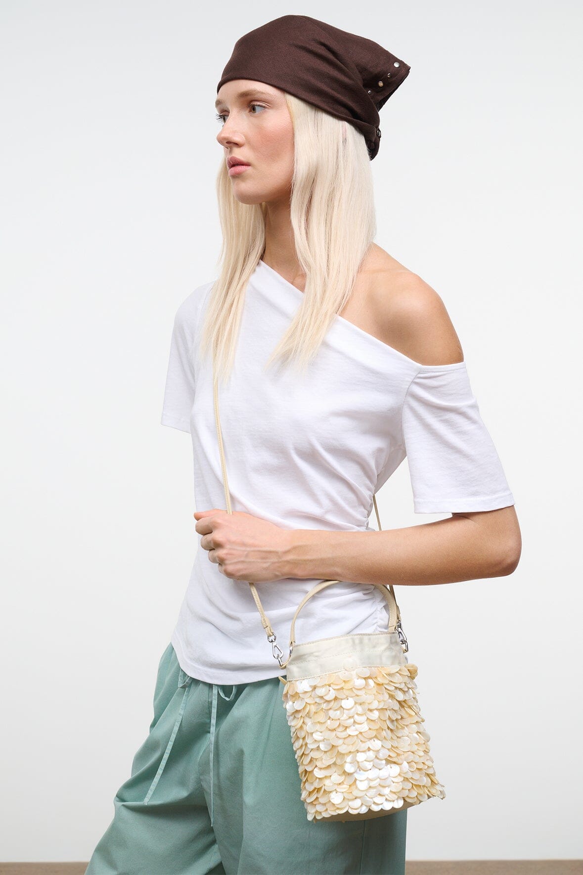 Lila Mini Bag Cream | STAUD Discount