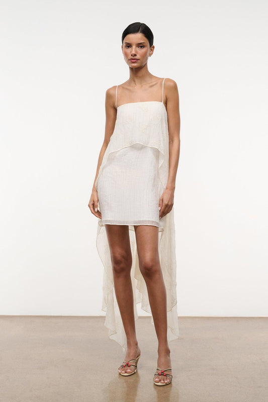 Valencia Mini Dress White | STAUD Signature