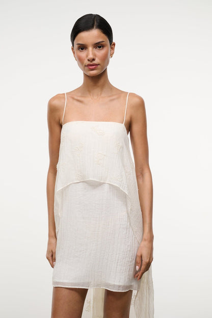 Valencia Mini Dress White | STAUD Signature