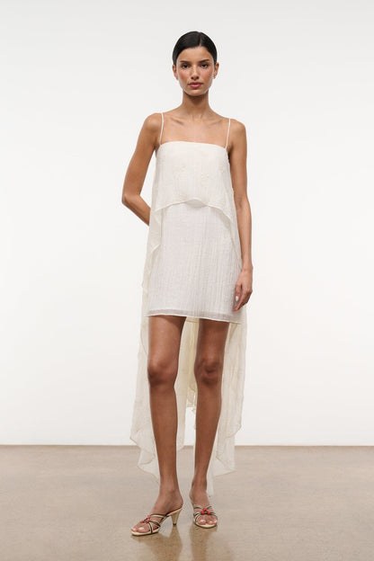 Valencia Mini Dress White | STAUD Signature
