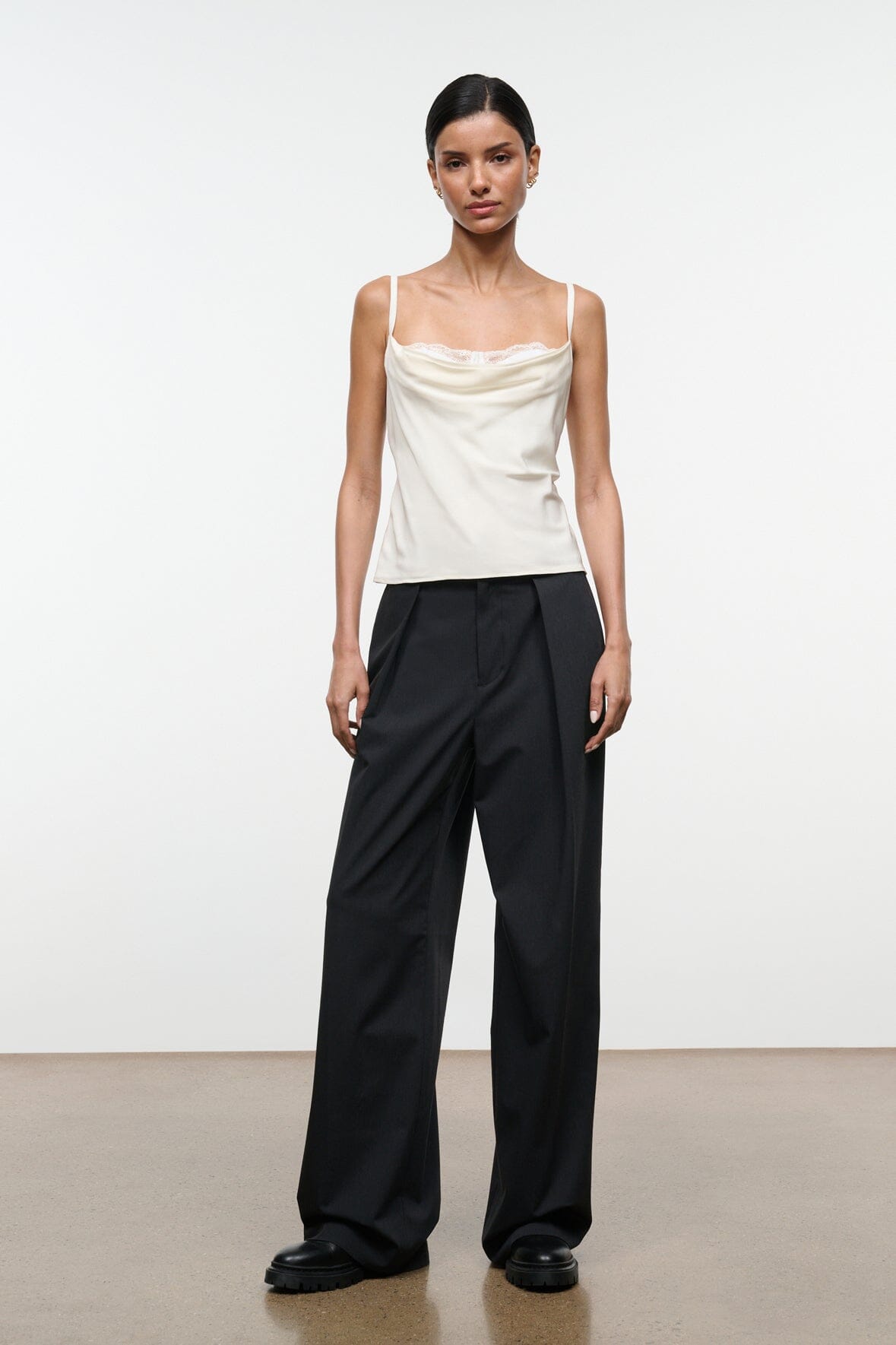 Evangeline Silk Top Ivory | STAUD Discount