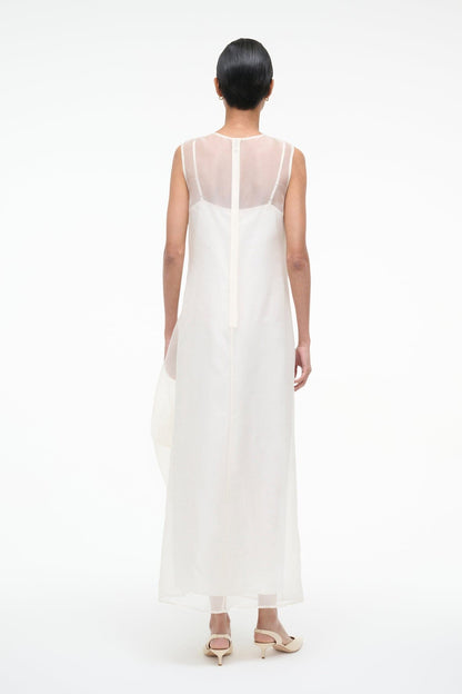 Viola Dress Ivory | STAUD Featured