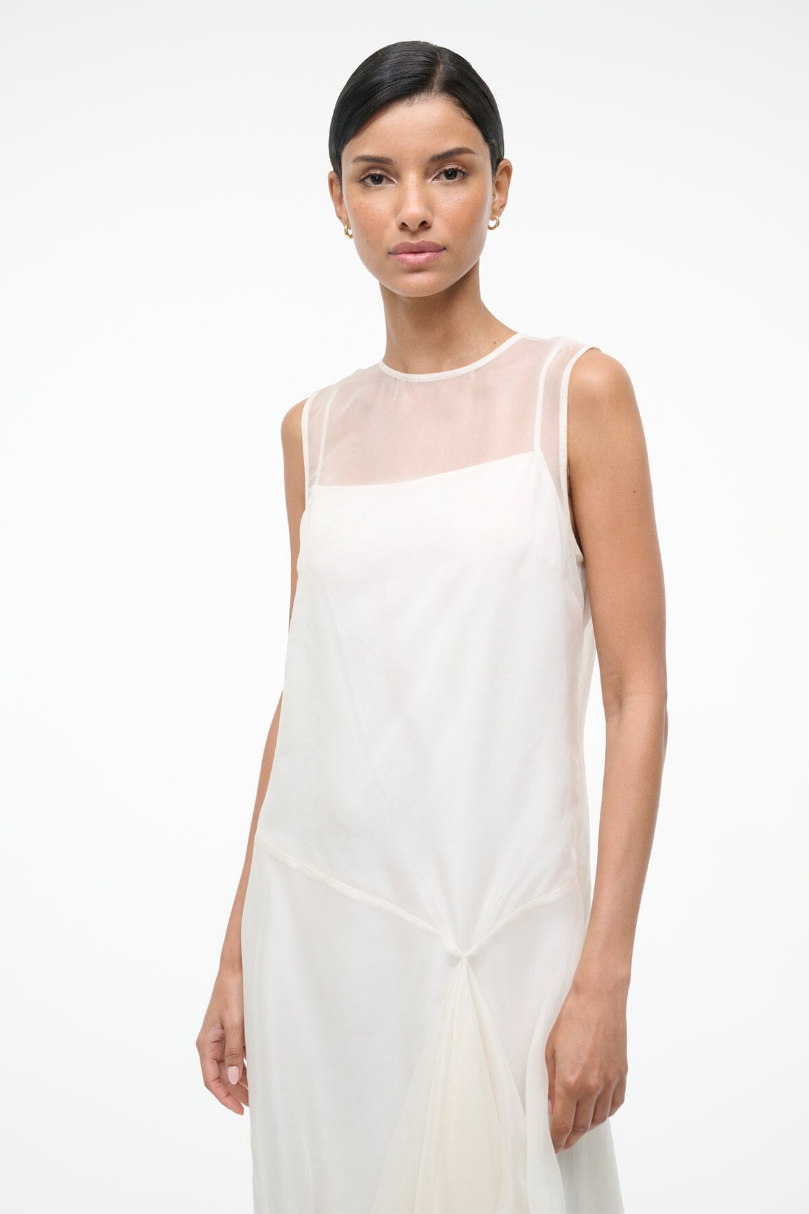 Viola Dress Ivory | STAUD Featured