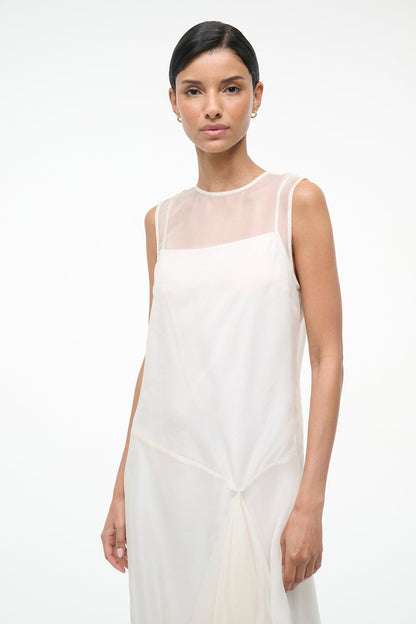 Viola Dress Ivory | STAUD Featured