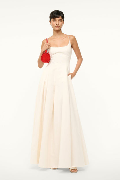 Joy Maxi Dress Ivory 1 | STAUD Premium