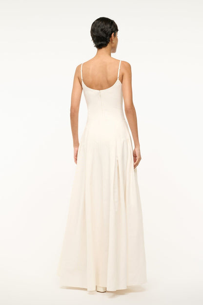 Joy Maxi Dress Ivory 1 | STAUD Premium