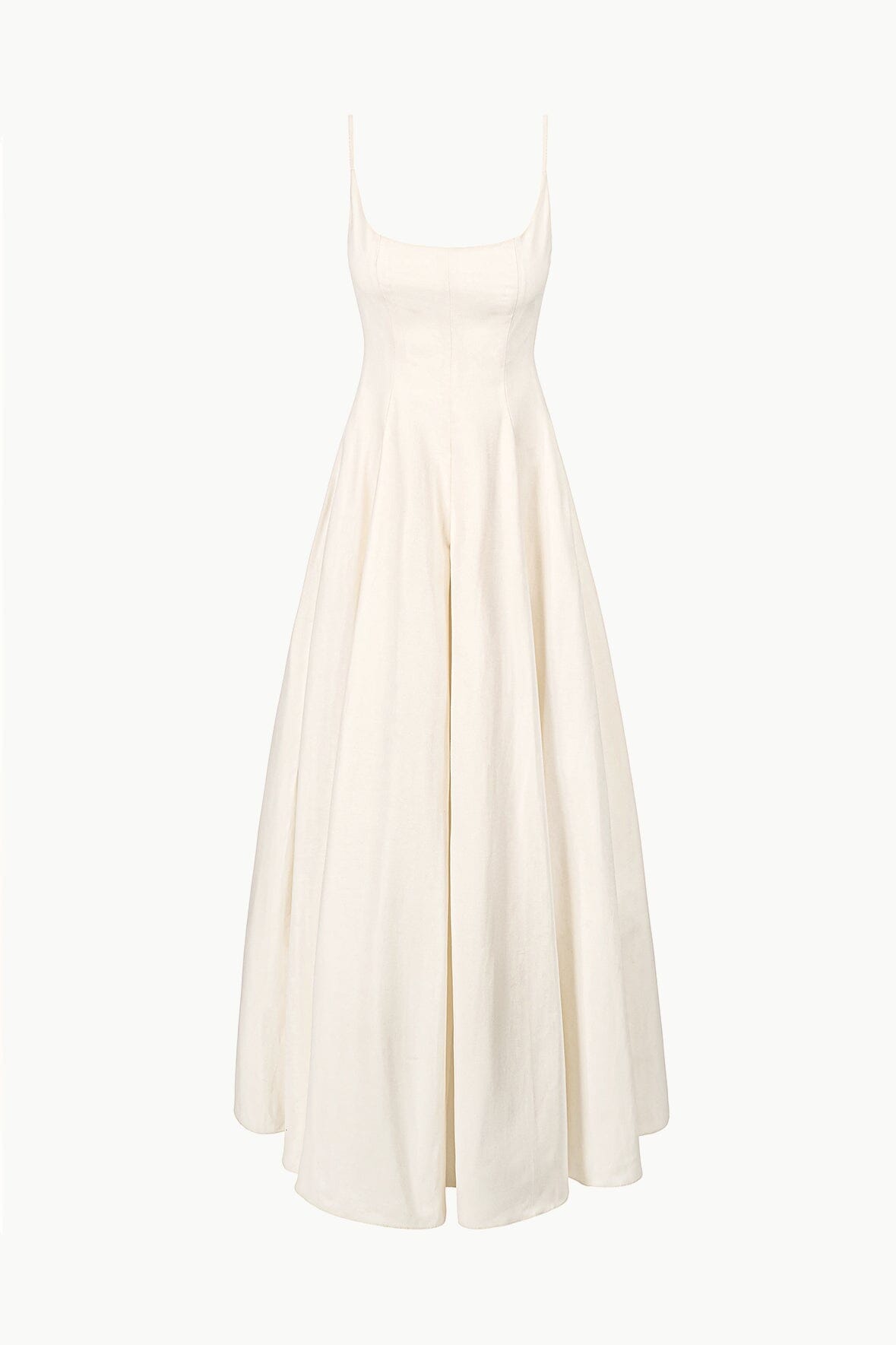 Joy Maxi Dress Ivory 1 | STAUD Premium