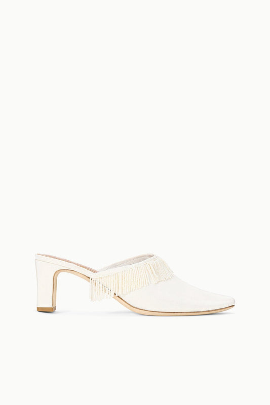 Joanna Kitten Heel Mule Ivory | STAUD Discount
