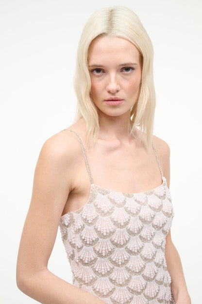 Las Palmas Dress Pearl | STAUD Best Price