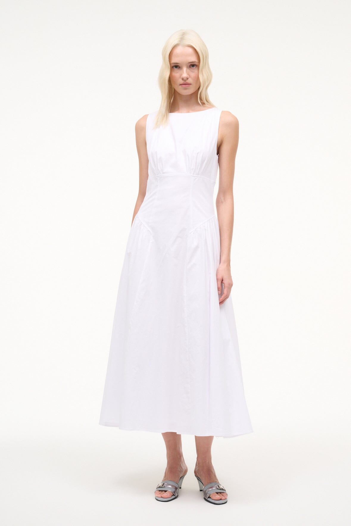 Gwen Dress White | STAUD Best Price