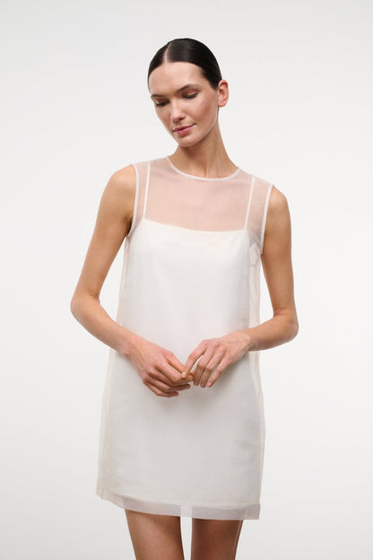 Brea Dress Ivory | STAUD Essential