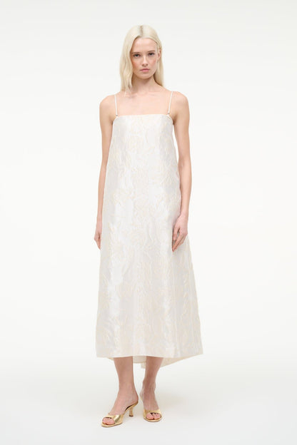 Josie Dress Botanica Ivory | STAUD Classic