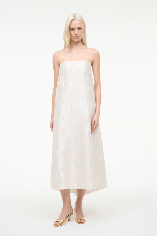 Josie Dress Botanica Ivory | STAUD Classic