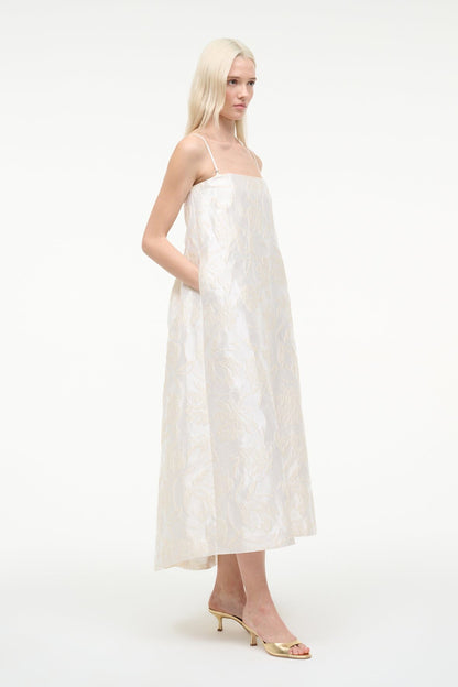 Josie Dress Botanica Ivory | STAUD Classic