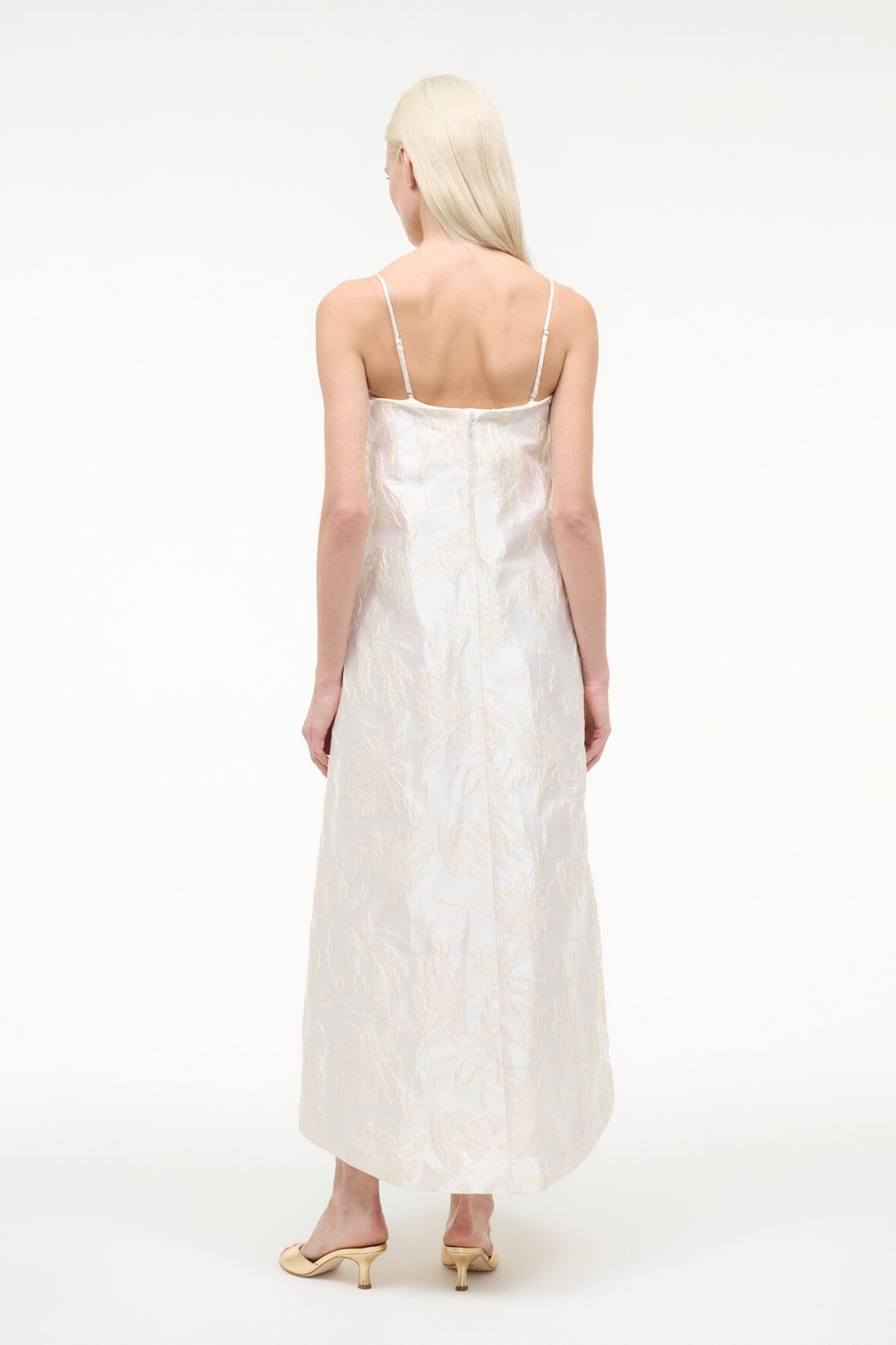 Josie Dress Botanica Ivory | STAUD Classic