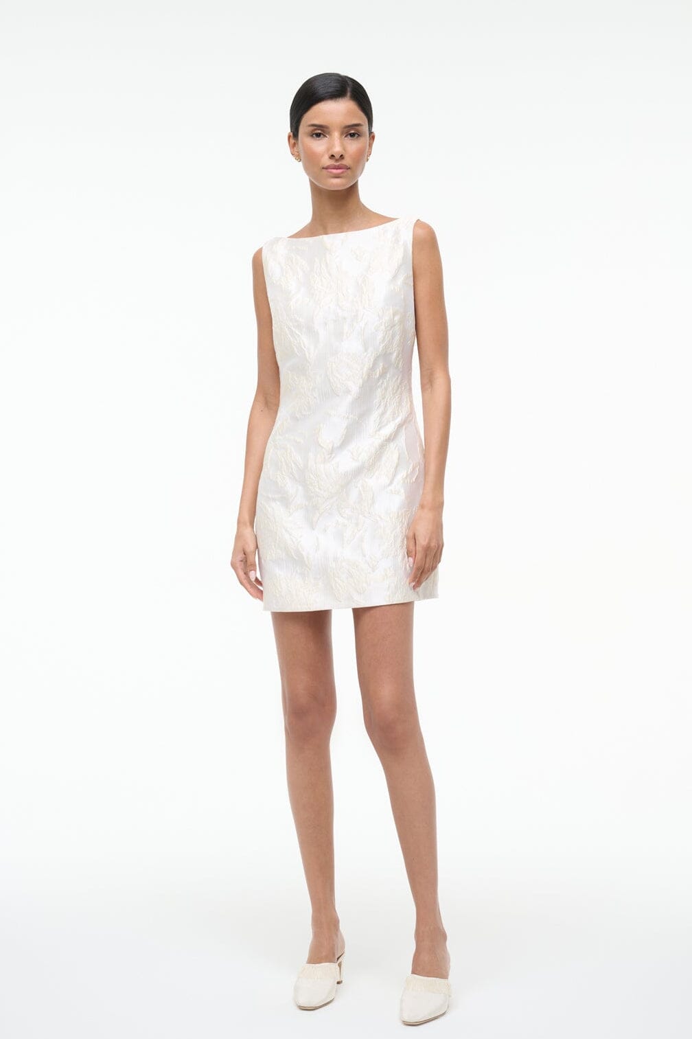 Mimi Dress Botanica Ivory | STAUD Sale