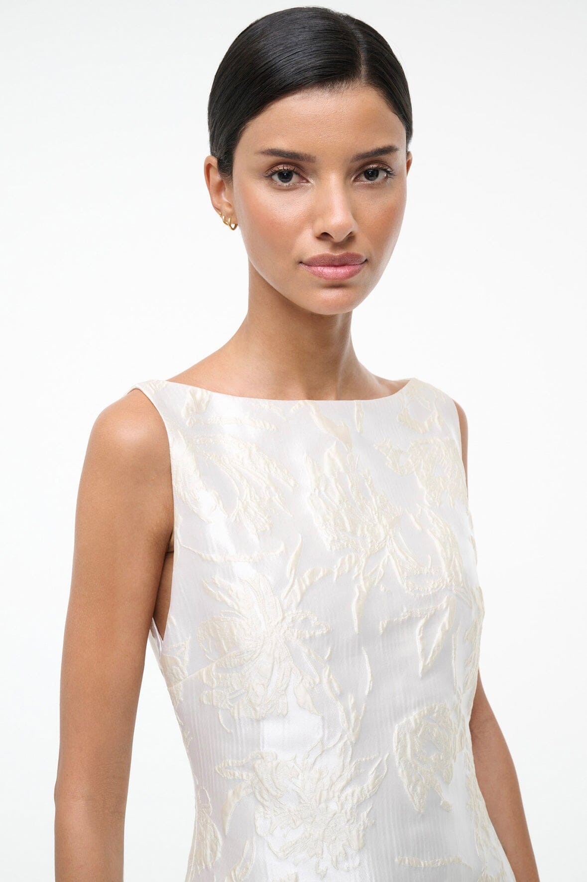 Mimi Dress Botanica Ivory | STAUD Sale