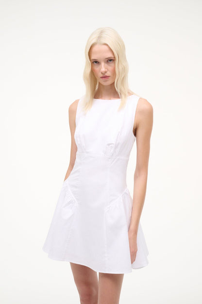 Gwen Mini Dress White | STAUD Everyday